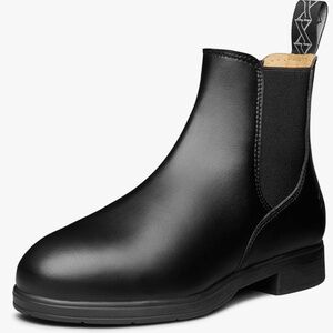 Xena Workwear Valence SD Steel Toe Women's Chelsea Work Boots, Vegan Onyx Black
